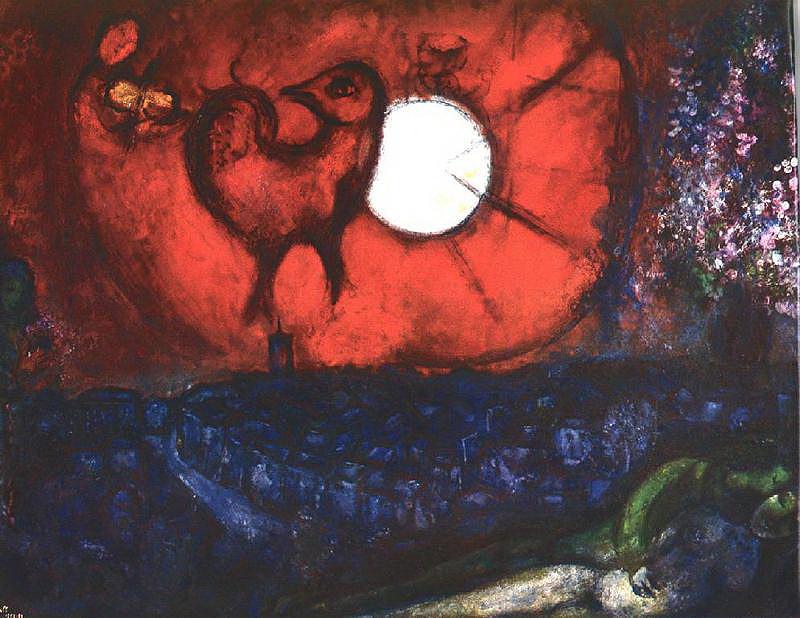 Vence nuit contemporain Marc Chagall Peintures à l'huile